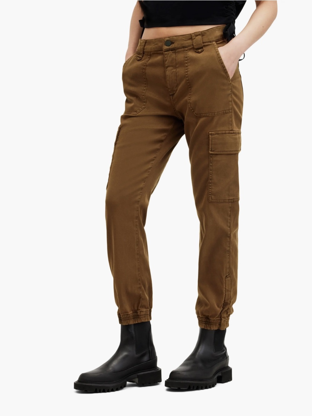 AllSaints Nola Twill Cargo Trouser Joggers New! - Picture 3 of 10